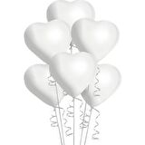 BALON 10'LU BEYAZ KALP
