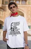 Unisex Oversize Taylor Swift Albüm İsimleri Baskılı Tshirt, Taylor Swift Yazılı Tişört