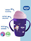 Wee Baby Kulplu Friends Pipetli Bardak Mor