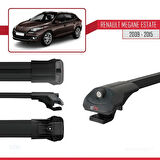 Renault Megane 3 ST 2009-2015 Arası ile Uyumlu ACE-1 Ara Atkı Tavan Barı Siyah 2 Adet