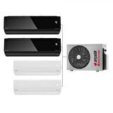 Arçelik Karma Multi Sistem Duvar Tipi 4+1 İnverter 9+12 BTU (Siyah) 12+12 BTU (Beyaz) - 30000 BTU Dış Ünite