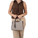 Silver Polo  Kadın Omuz Çantası 969-47368 SILVER POLO Kadın ÇANTASI M191 KAHVE SARI-MAT KAHVE