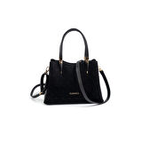 Silver Polo  Kadın Omuz Çantası 1205-47381 SILVER POLO Kadın ÇANTASI M158 SİYAH-NOVA SİYAH