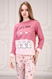 Baskılı Kadın Pijama Takım