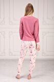 Baskılı Kadın Pijama Takım