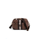 Silver Polo  Kadın Çapraz Çanta 1094-47396 SILVER POLO ÇAPRAZ Kadın ÇANTASI MK85 KOYU KAHVE-MAT KAHVE