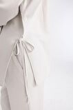 DeFacto Relax Fit V Yaka Keten Karışımlı Kimono C0300AX24SPGR470