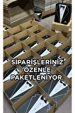 4'lu Damat Bohça, Çeyiz Kutu Seti Siyah Tül