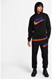 Club Fleece Erkek Siyah Sweatshirt