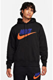 Club Fleece Erkek Siyah Sweatshirt