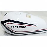 CG - AGK BENZİN DEPOSU BEYAZ RENK ŞAMANDIRASIZ 11 LİTRE YAKIT TANKI - ARASMOTO