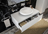 VitrA İstanbul A42231 Ankastre Lavabo Bataryası, Uzun, Sıva Üstü, Krom