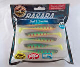 LUCKY JOHN BASARA 3D SOFT SWİM 3.5'' (8.89 CM ) PG01 6P SİLİKON YEM