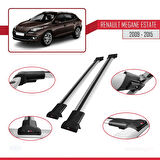 Renault Megane 3 ST 2009-2015 Arası ile Uyumlu FLY Model Ara Atkı Tavan Barı Gri 2 Adet