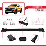 Ford Ranger (P703) 2022-2024 Arası ile Uyumlu FLY Model Ara Atkı Tavan Barı Siyah 3 Adet
