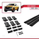 Ford Ranger (P703) 2022-2024 Arası ile Uyumlu FLY Model Ara Atkı Tavan Barı Siyah 3 Adet
