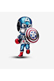 Avengers Kaptan Amerika  Charm Çelik Kolye Seti  Hediyelik Şık Aksesuar Takı