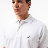 Nautica Erkek Classic Fit Beyaz Kısa Kollu Polo Yaka T-Shirt