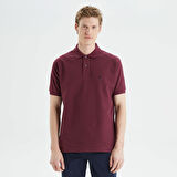 Nautica Erkek Bordo Classic Fit Kısa Kollu Polo Yaka T-Shirt