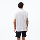Nautica Erkek Beyaz Slim Fit Kısa Kollu Polo Yaka T-Shirt