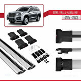 Great Wall Haval H9 2015-2023 Arası ile Uyumlu FLY Model Ara Atkı Tavan Barı Gri 2 Adet
