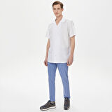 Nautica Erkek Beyaz Classic Fit Kısa Kollu Gömlek