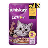 Tasty Mix Kuzulu Hindili Kedi Maması 85 gr x 12 Adet