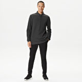 Nautica Erkek Gri Slim Fit Uzun Kollu Polo Yaka T-Shirt