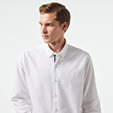 Nautica Erkek Beyaz Classic Fit Gömlek