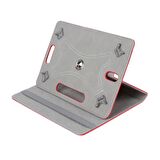 Hometech Alfa 10.1 inç Uyumlu 360° Dönebilen Standlı Kapaklı Universal Tablet Kılıfı