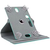 Galaxy Tab A8 10.5 SM-X200 (2021) Uyumlu 360° Dönebilen Standlı Kapaklı Universal Tablet Kılıfı