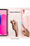 Apple iPad Air 10.2 (8.Nesil) Uyumlu 360° Dönebilen Standlı Pino Tablet Kılıfı 