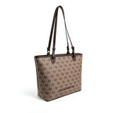 Silver Polo  Kadın Omuz Çantası 1204-47828 SILVER POLO Kadın ÇANTASI M178 KOYU BEJ-MAT KAHVE