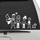 Aile Baba Anne Kız Erkek çocuk Sticker