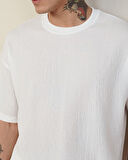 Bürümcük Kumaş Oversize T-Shirt