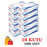 Beybi Nitril Eldiven Pudrasız Orijinal Mavi Medium M Boy 10 Kutu (1000 Adet)