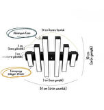 Parrılla ( Beyaz Kasa, Doğal Beyaz Işık ) Modern Plafonyer Led Avize, Salon, Mutfak, Oturma Odası