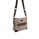 Silver Polo  Kadın Çapraz Çanta 1110-47863 SILVER POLO ÇAPRAZ Kadın ÇANTASI M191 KAHVE SARI-MAT KAHVE