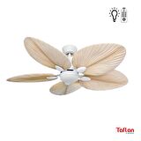 Kaşkar-Taflan T52045 Beyaz Uz. Kum. Lambalı Tavan Vantilatörü