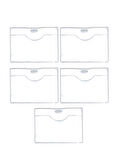 Pvc Yaka Kartlığı Yaka Kartı Kılıfı Kart Koruyucu 9,5x7 cm - 5 Adet