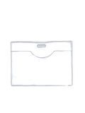 Pvc Yaka Kartlığı Yaka Kartı Kılıfı Kart Koruyucu 9,5x7 cm - 5 Adet