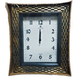 KLASİK ESKİTME ALTIN SAAT 35X30 CM SESSIZ ÇALIŞIR