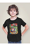 Tasarım Süper Mario Baskılı Unisex Oyun Çocuk Tişört (1-12 Yaş)