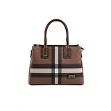 Silver Polo  Kadın Omuz Çantası 1000-47916 SILVER POLO Kadın ÇANTASI MK85 KOYU KAHVE-MAT KAHVE