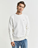 GANT Erkek Krem Regular Fit Bisiklet Yaka Sweatshirt