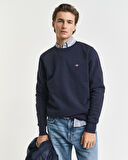 GANT Erkek Lacivert Regular Fit Bisiklet Yaka Sweatshirt