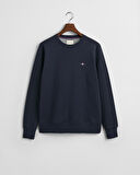 GANT Erkek Lacivert Regular Fit Bisiklet Yaka Sweatshirt