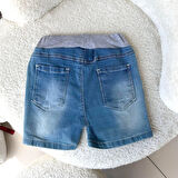 Erkek Bebek Beli Lastikli Rahat Kalıp Kot Şort