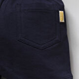 Erkek Çocuk Pamuklu Penye Baskılı Beli Lastikli Günlük Şort