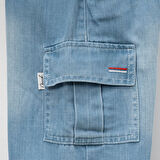 Erkek Çocuk Kargo Cepli Beli Lastikli Kot Bermuda Şort (5-8 YAŞ)